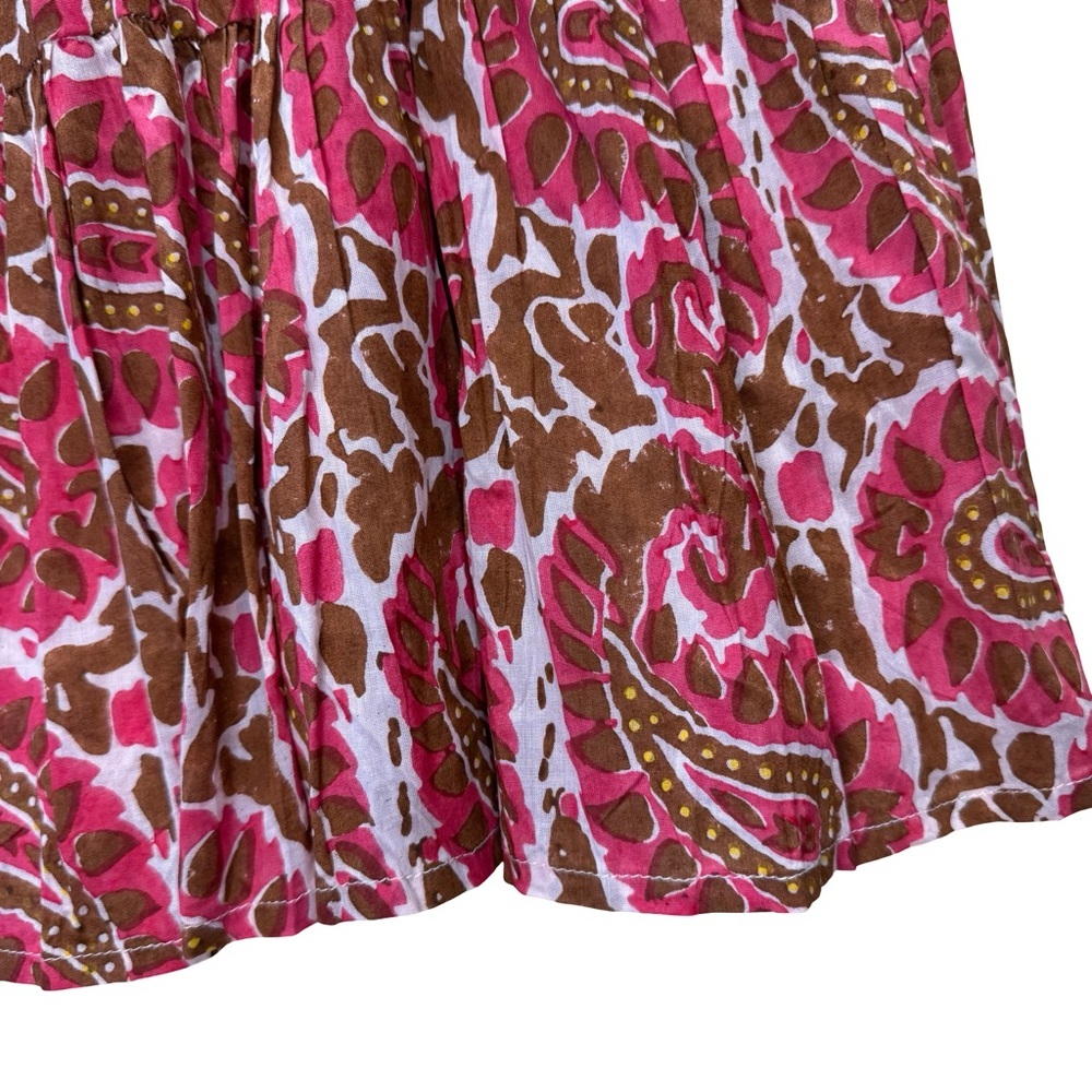 Cleobella Pink and Brown Paisley Maxi Skirt - Picture 4 of 8
